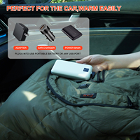 5V Outdoor USB Schnellheizung 3 Heizstufen Akku Wiederaufladbare Elektrische Heizdecke für Auto Zuhause Büro