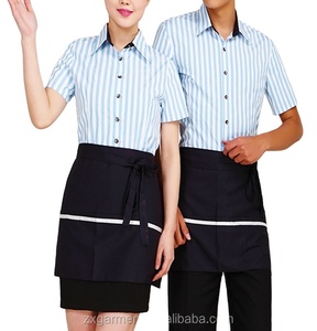 Uniformi Personalizzate per Personale Alberghiero, Set di Camicie e Grembiuli <span class=keywords><strong>da</strong></span> <span class=keywords><strong>Lavoro</strong></span> Unisex per Addetti alle Pulizie e Camerieri - Product Image 1
