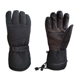 Gants de ski coupe-vent en cuir de haute qualité, chauds et personnalisés - Product Image 1