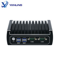 Ordenador de Escritorio Thin Client Más Vendido, Core I3 7100U I5 7200U, Ordenador Industrial Sin Ventilador con 1 Ranura M.2 y 1 Disco Duro de 2.5