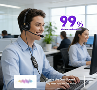 Factory Wholesale Noise Cancelling USB Call Center Headset with Built in Volume Control and Mute for Call Center Office Work