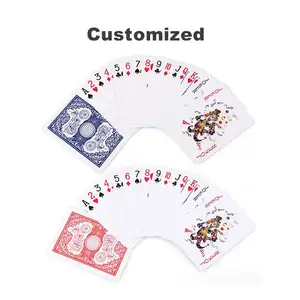 Toptan özelleştirilmiş Poker iskambil kartları çocuk plastik çalışma Tarot Logo baskı Guard Poker kartları yüksek kalite