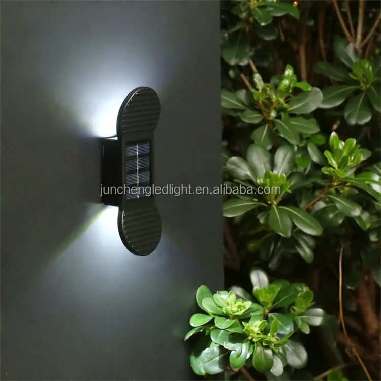 ABS PC Decorative courtyard lights garden outdoor waterproof solar up down lamp washer wall light