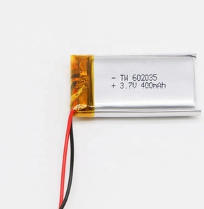 602035 400 mAh 3,7 V RC curved lithium polymer Ion battery with NTC electric scooter charger module - Product Image 2