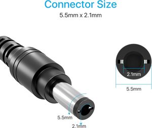 Adaptador de Corriente para CCTV de 12V CA/CC 2A con Conector de Barril y Cable de 1.2m para Router LCD <span class=keywords><strong>ZOSI</strong></span>, Cámara de Seguridad para el Hogar - Product Image 2