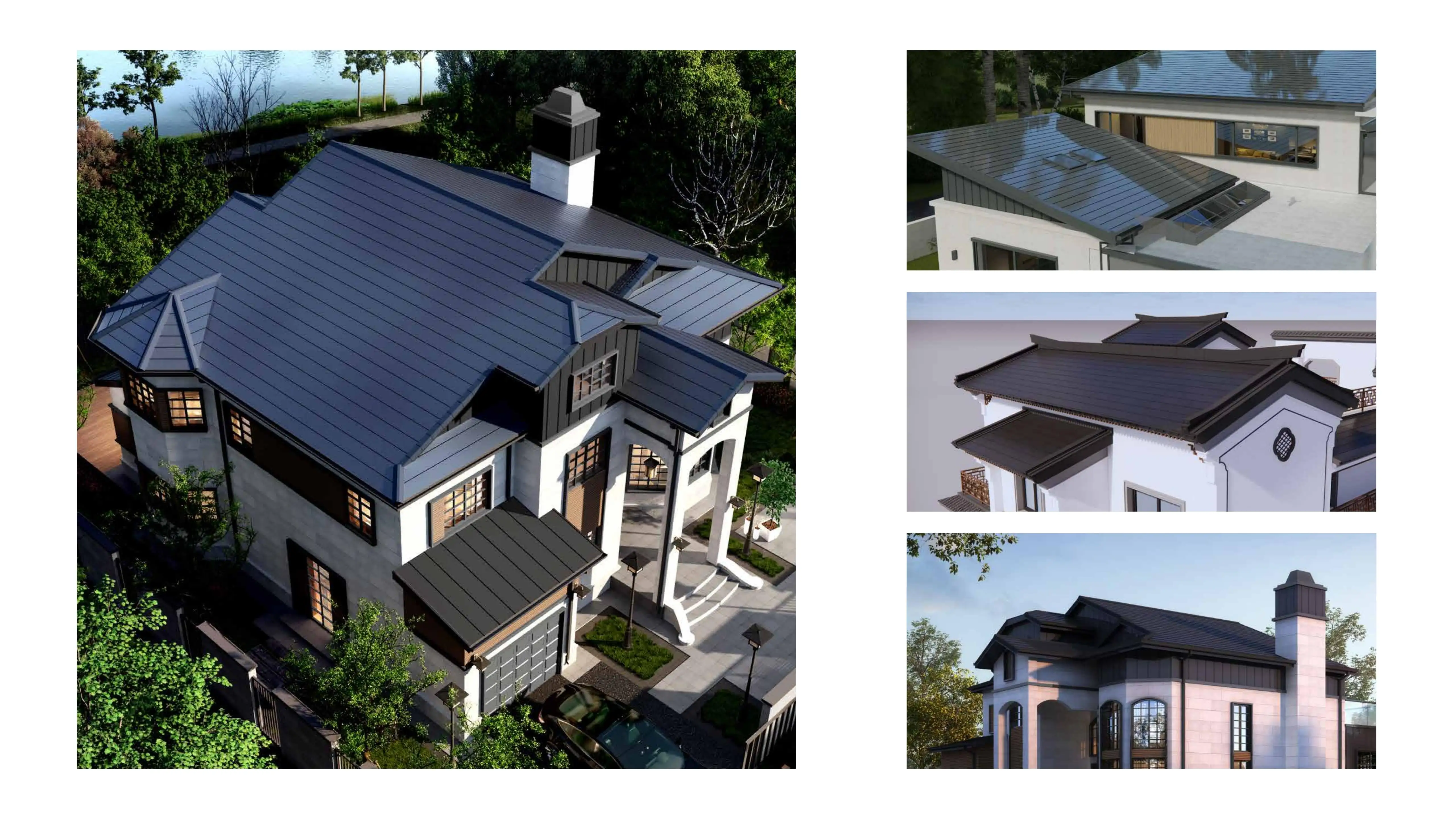 Intenergy Solar eclipses roof BIPV Best selling hot chinese products 70W Customersized Solar Roof Tiles