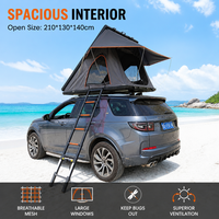 Carpa Triangular de Aluminio para Techo con Ventanas, Tela Resistente a la Intemperie y Fácil Instalación para Acampar al Aire Libre