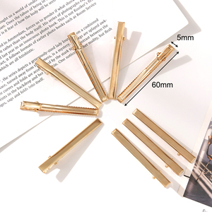 200pcs <strong>Silver</strong> Gold Slim Alligator Hair <strong>Clip</strong> 6cm Prong Hairpin Wholesale Barrettes for Kids DIY Grip Headwear Crafts - Product Image 6