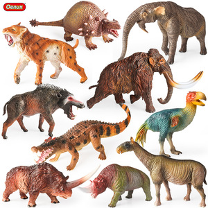 Jouets d'animaux préhistoriques réalistes et solides, Arsinoitherium, Rhinocéros poilu, Dunkleosteus, Déinothère, Mamouth, Thiasaurus - Product Image 4