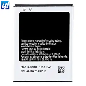 Baterai ponsel eksternal EB-F1A2GBU Samsung, 1650mAh I9100 S II/GT-I9100G untuk Samsung