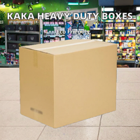 Boîte en carton ondulé écologique KAKA avec doublure en mousse, rectangulaire, à fentes, pour déménagement, stockage, emballage, logo personnalisé, personnalisable