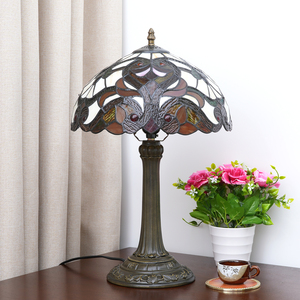 <span class=keywords><strong>Tiffany</strong></span> <span class=keywords><strong>Lampe</strong></span> De Table Vitrail <span class=keywords><strong>Lampe</strong></span> De Chevet Rétro baroque Bureau Liseuse Décor Chambre Salon Bureau À Domicile - Product Image 3