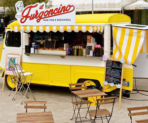 Tam mutfak ticari gıda römork Bar ile özel mobil gıda kamyonu Vintage Van hızlı gıda karavanı satılık - Product Image 6