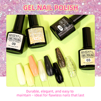 Kit de vernis à ongles semi-permanent 8 couleurs 7,3 ml en gros, vegan, avec logo personnalisé, pour marque privée