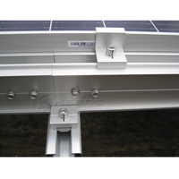 Solar Mid Clamp End klemmen Solar panel Aluminium End klemmen für Pv-Montages ystem