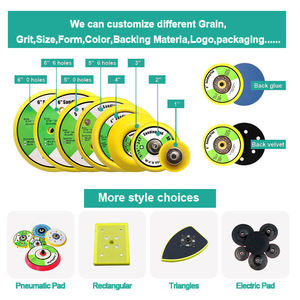5 인치 자동차 샌딩 패드 ODM 공장 샌딩 연마 패드 후크 및 루프 백커 패드 사포 샌더 용 플라스틱 백킹 패드 - Product Image 2