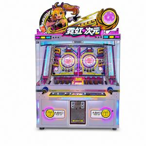 เครื่องเล่นเกมหยอดเหรียญแบบผลักเหรียญสำหรับสองผู้เล่น พร้อมระบบแลกของรางวัล เหมาะสำหรับศูนย์การค้าและสถานบันเทิง - Product Image 2