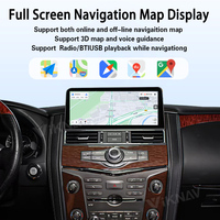 Infiniti QX56 QX80 ve Nissan Armada Patrol Y62 2010-2020 için 12.3 inç Dokunmatik Ekranlı Araç Radyosu, Kablosuz Carplay ve Android Auto Destekli Stereo
