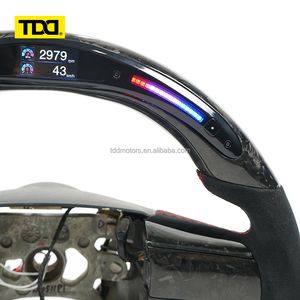 Volant en carbone TDD LED pour Dodge Challenger RT Charger SXT pour Chrysler 300, volant personnalisé en fibre de carbone véritable - Product Image 5
