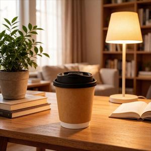 Tendencia Actual: Vasos de Papel Kraft Biodegradables y Ecológicos de Doble Pared con Tapas para Vino, Personalizables con Logotipo, en Tamaños de 8oz, 10oz, 12oz y 16oz - Product Image 2