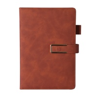 Carnet de notes A5 en similicuir pour cadeaux d'affaires, réunions de bureau, bloc-notes épaissi avec fermeture magnétique en U, LOGO imprimable