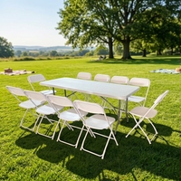 Chaise pliante en plastique robuste, capacité 300 lb, pour événements religieux, salles de conférence et salles de classe.