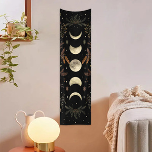 Customized Flower Sunflower Abstract Mushroom Eco-friendly Machine Woven Tapestry Textile Fabric Crafts Foreign Trade