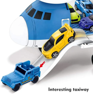 Neues Design Flugzeug träger Spielzeug Hubschrauber Spielzeug Set Auto Spur Fracht Flugzeug Junge Geschenk Flugzeug Auto Spielzeug Set - Product Image 3