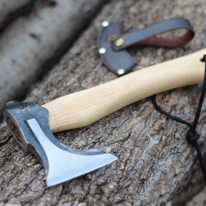 Ascia da Sopravvivenza Tattica Viking con Manico in <span class=keywords><strong>Legno</strong></span> di <span class=keywords><strong>Noce</strong></span> Antiscivolo e Ammortizzante, Vendita Calda - Product Image 4