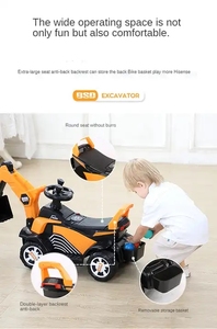 Children's Electric <strong>Excavator</strong> <strong>Excavator</strong> Large Can <strong>Sit</strong> Can Ride Toy Car Four-wheel Engineering Car Slide <strong>Excavator</strong>