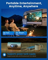 Nouveau projecteur vidéo portable Q8 Pro 2026 avec système Android 14, WiFi et écran partagé, résolution 1280x720P LCD pour smartphone