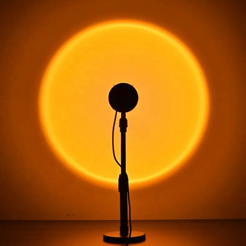 Lampe de Projection atmosphérique arc-en-ciel RGB 2 en 1, lumière du diable, projecteur de lever de soleil, lampe de coucher de soleil