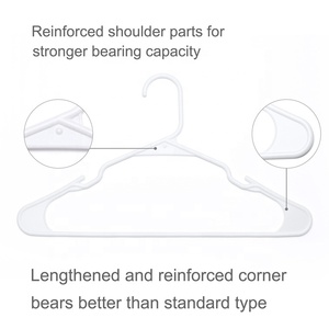Cintres tubulaires en plastique blanc pour adultes, multifonctions, durables, fabrication de bijoux, - Product Image 2