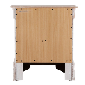 Comodino Tradizionale Bianco con Due Cassetti per Camera da Letto - Product Image 2