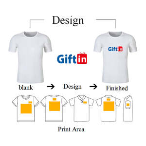 Personnaliser la broderie en relief de haute qualité O-Neck 270 Gsm T-shirt en coton épais T-shirt unisexe uni - Product Image 2