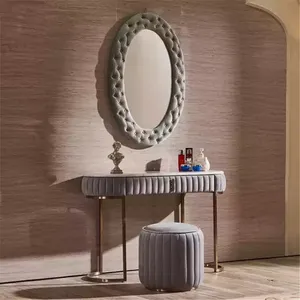 Роскошный лёгкий постмодерн туалетный столик с зеркалом простой итальянский стиль комод мебель под заказ мраморные фланелевые комоды