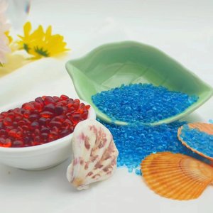 Structure solide piscine pavage décoratif perles de verre colorées pour aquarium Aquascape maison sol déco - Product Image 4