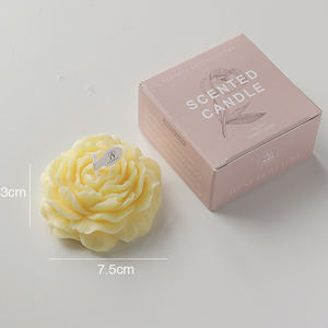 Vela de Cera de Soja Hecha a Mano con Forma de Peonía, Diseño Floral Exquisito, Aromaterapia, Decoración para el Hogar, Regalo para Bodas, Pascua, Navidad - Product Image 6