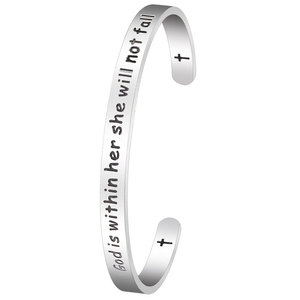 Waterproof Anti Tarnished 316L Stainless Steel Fashion <b>Bracelet</b> & <b>Bangle</b> Inspirational <b>Bracelets</b> For Women Men - Product Image 5