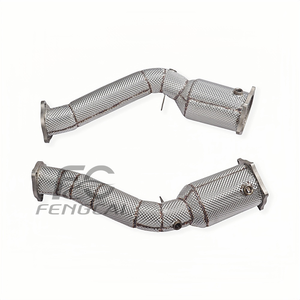 Tubería de Escape OEM SS304 con Protección Térmica para Porsche Cayenne 958 Turbo 4.8T 2011-2017, Tubos de Escape Deportivos de Alto Flujo - Product Image 5