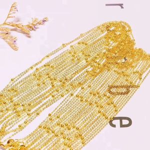 Promoción Xinfly, Precio Razonable, Último Diseño, Collar de Perlas de Oro Puro de 18K AU750, Cadena de Joyería Moderna para el Verano - Product Image 4