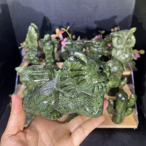 Wholesale Price Natural Crystals Mixed Xiuyan <strong>Jade</strong> Product Healing <strong>Stone</strong> Dragon for Decoration - Product Image 3