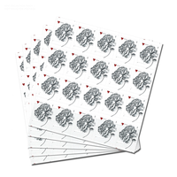 Autocollants Postaux Personnalisés Effet Vintage Rose 100 Timbres Floraux pour Mariage Étiquettes Postales Éternelles Blanches Postzegel Nederland