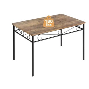 Juego de mesa y sillas multifuncional para el hogar, de estilo moderno minimalista, de lujo ligero, simple y de alto valor, en hierro. - Product Image 2
