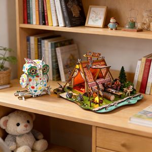 Großhandel Handgefertigtes Lernspielzeug DIY Malen 3D-Papierpuzzle-<span class=keywords><strong>Sets</strong></span> für Kinder & Erwachsene EN71-Zertifiziert Alter 5-13 51-100 Teile - Product Image 1