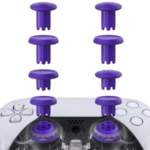 Manettes analogiques réglables en hauteur de couleur violette ThumbsGear V3, manettes ergonomiques interchangeables pour manettes PS5 et PS4 - Product Image 1