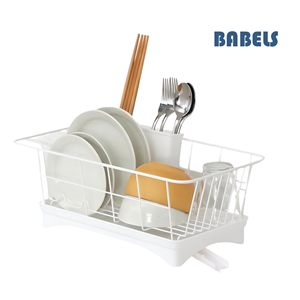 Égouttoir à vaisselle de rangement de cuisine monocouche à nettoyage facile à <span class=keywords><strong>prix</strong></span> d'usine avec porte-ustensile amovible - Product Image 3