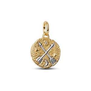 NUEVO Charm Medallón <span class=keywords><strong>Pandora</strong></span> de Plata de Ley S925 con Baño de Oro de 14k <span class=keywords><strong>ME</strong></span> Charm - Product Image 2