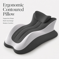 Coussin Ergonomique en Cale 6 Couleurs Soutien Lombaire et Cervical pour Soulagement des Douleurs Dorsales, Idéal pour Dormeurs sur le Côté ou sur le Ventre, Housse Lavable, Vente en Gros OEM