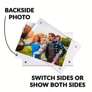 Marco de Fotos Acrílico Transparente de Alta Definición con Imán Fuerte para Tarjetas Fotográficas, Regalos Promocionales de Negocios para Escritorio - Product Image 3